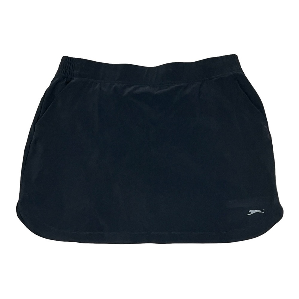 Slazenger Tennis Court Black Mini Skort Size L